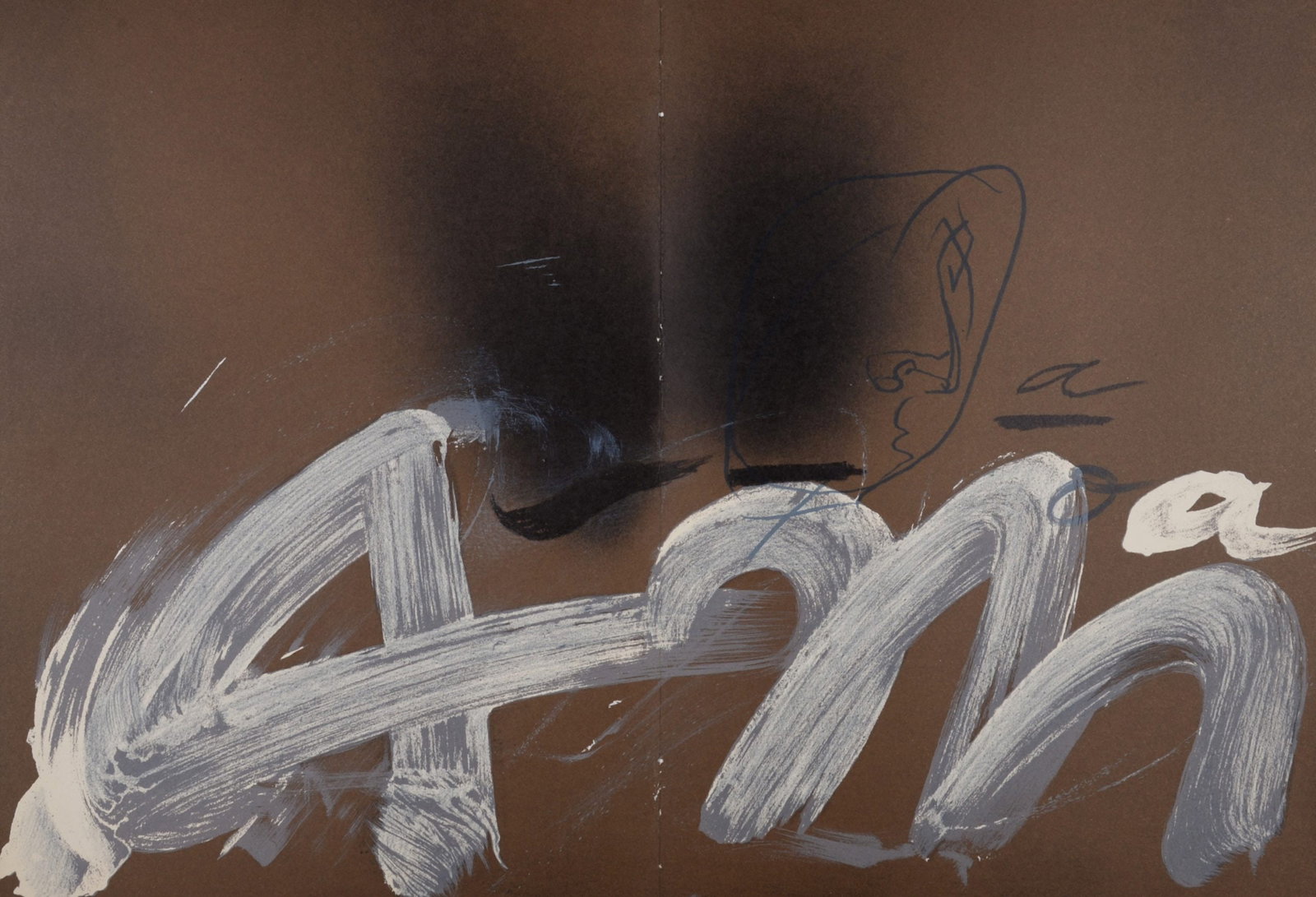 Antoni Tapies : A.M. - Hommage a Aime et Marguerite Maeght, 1982 (1 of 5)