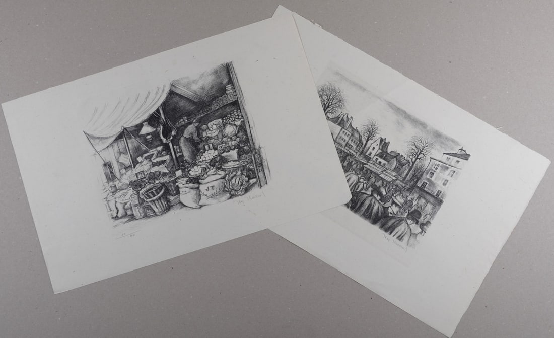 Jacques Thevenet (1891-1989) : La Foire & Petit Commerce, C. 1910 (1 of 9)