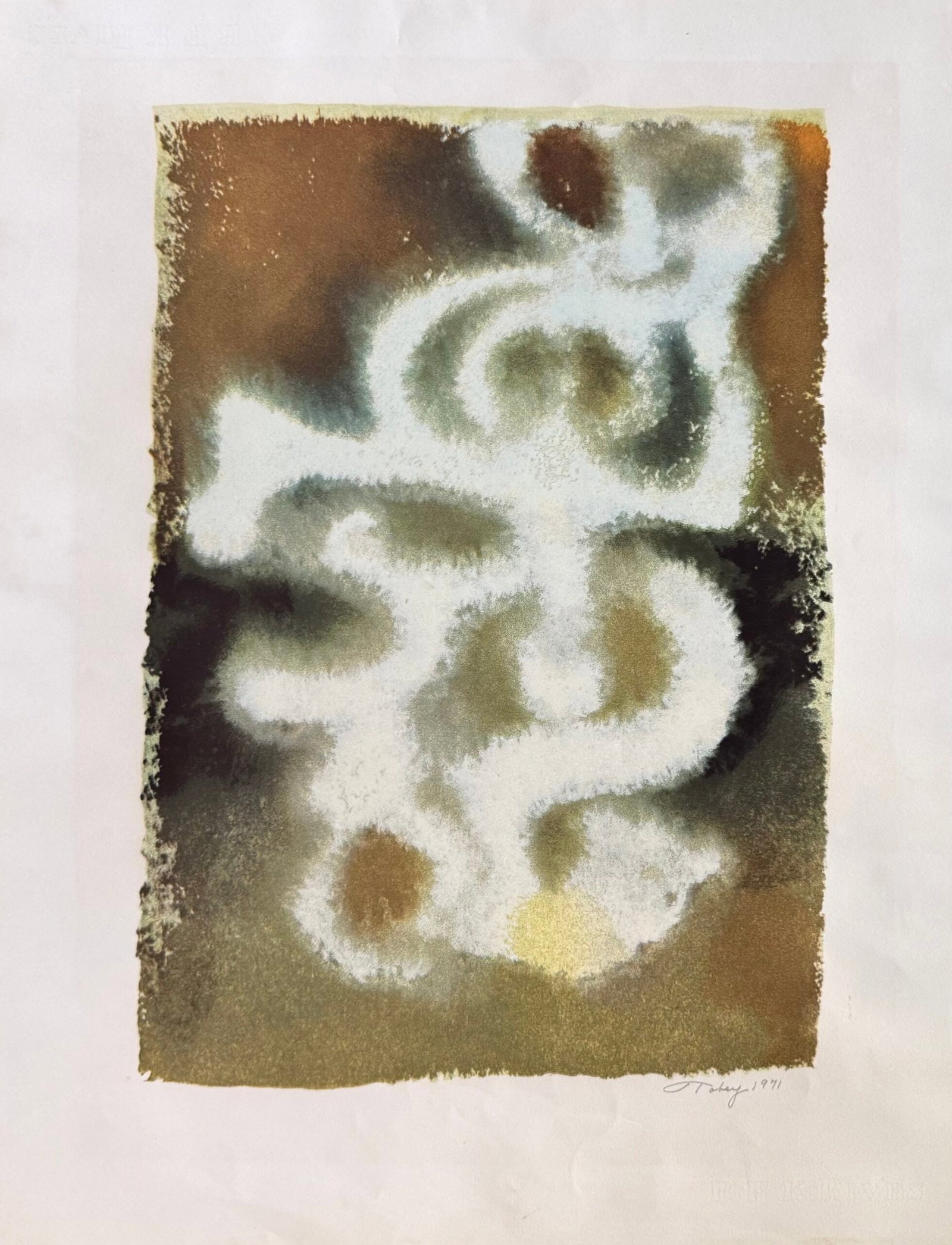 Mark TOBEY : Gospel Song, 1970 (signed) (1 of 3)