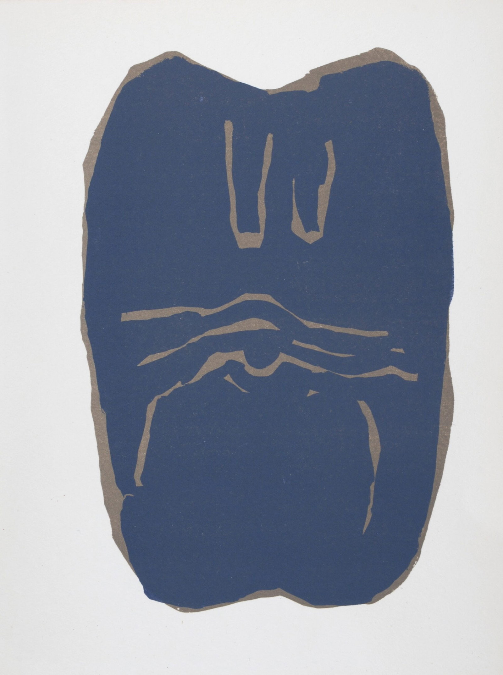 Raoul Ubac : Torse, 1966: Raoul Ubac (1910-1985) Torse, 1966 Original lithograph in colors on wove paper Dimensions : + Size of the sheet : 25,5 x 19 cm / 10 × 7,5 in Lithograph specially created by the artist for a rare albu