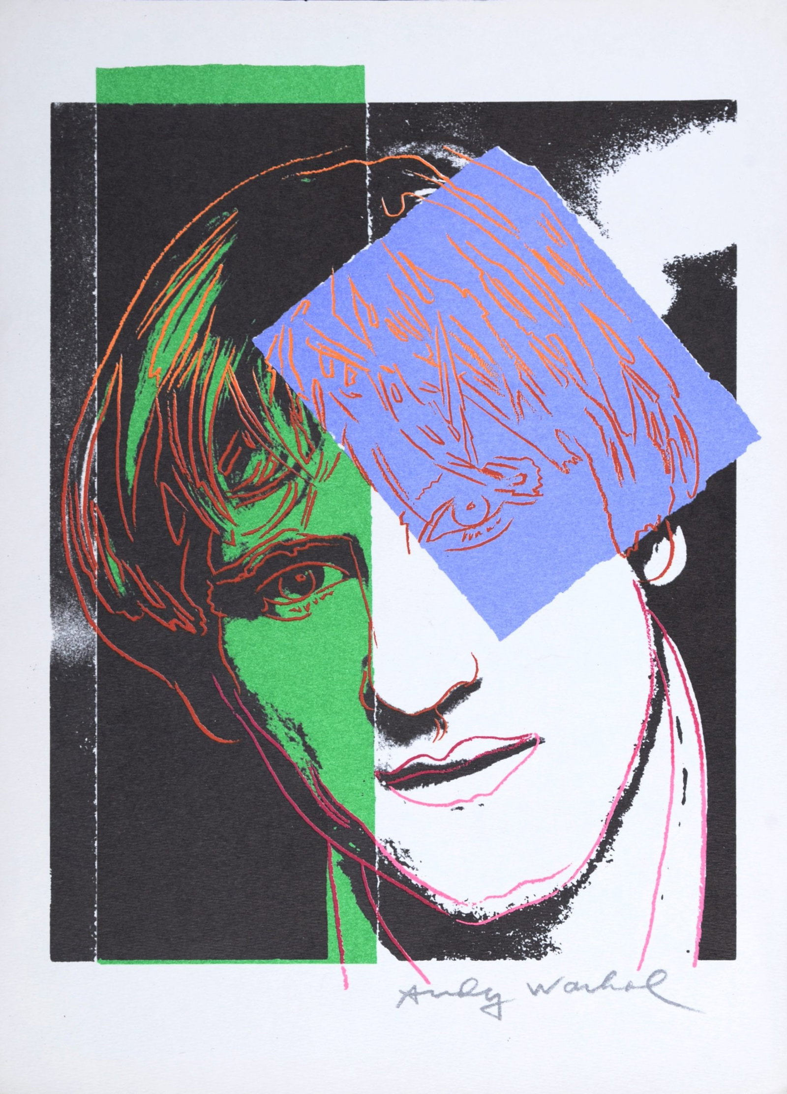 Andy Warhol - Gerard Depardieu, 1986: Andy Warhol (1928-1987) Gerard Depardieu, 1986 Silkscreen on Velin paper. Signed on the plate lower right margin. Dimensions: + Size of the sheet: 30.5 x 21.5 cm / 12 x 8,5 in. + Size of the image: 24