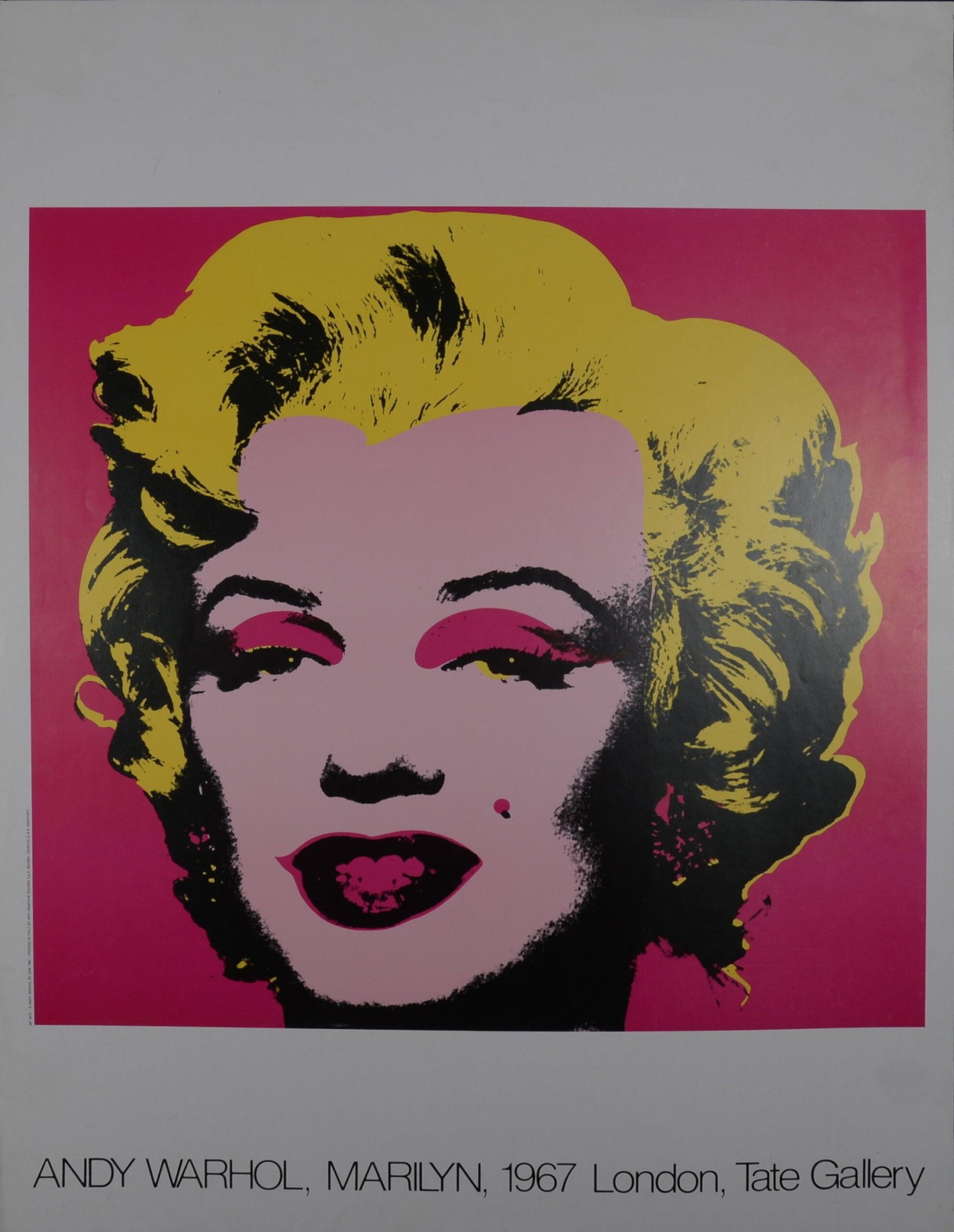 Andy Warhol, after : Andy Warhol, Marilyn, 1967 – London, Tate Gallery, 1987: Andy Warhol, after Andy Warhol, Marilyn, 1967 – London, Tate Gallery, 1987 Offset color lithograph on light cream wove paper, later edition, 1987. Dimensions: +Sheet size: 86 × 61 cm (33.8 × 24 in