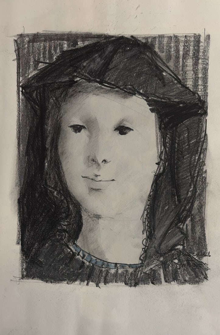 Jonathan Zutter : Portrait de jeune femme (Portrait of a Young Woman), c. 1968 (1 of 1)