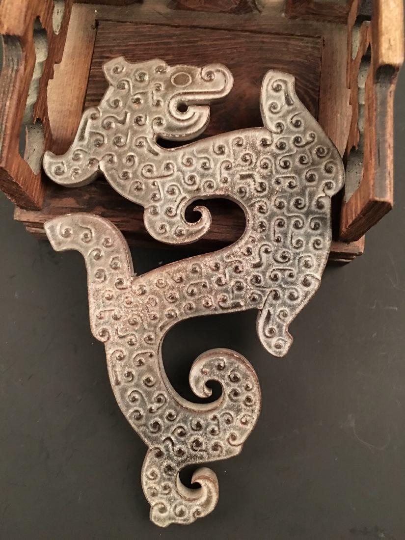 Chinese Carved Jade Dragon: Chinese Carved Jade Dragon 2-5/8'' H; 4-1/4'' W; 53 g Shipping: We are able to pack and ship this item to an address in the United States for $25.00 via UPS Ground or USPS Priority Mail. Tracking info