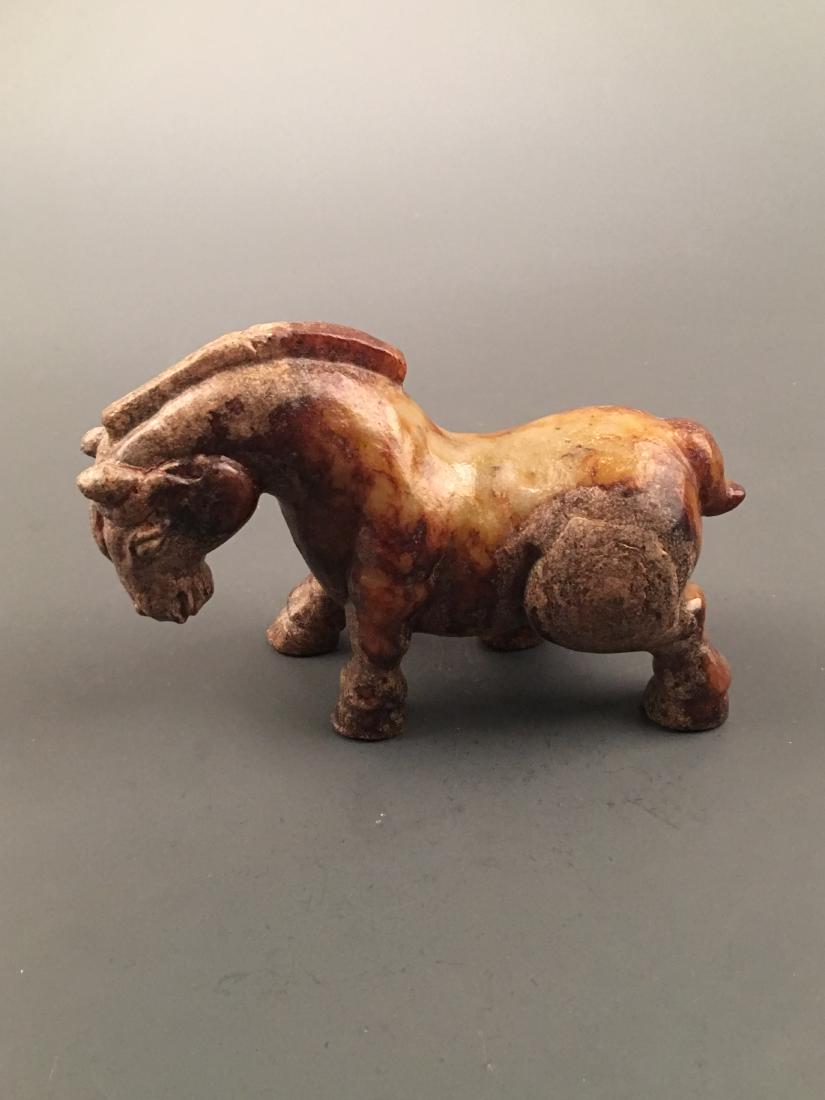 Chinese Archaic 'Horse' Jade Statue Ornament (1 of 8)
