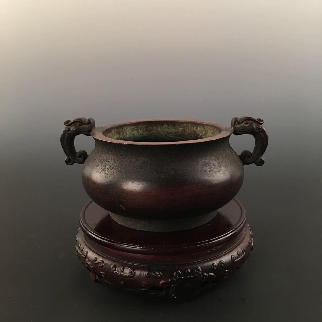 Chinese Brass Censer (1 of 9)