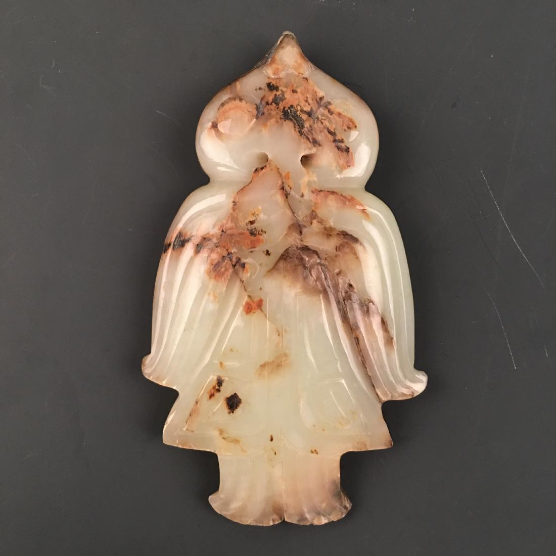 Chinese Carved Jade Bird Figure: Chinese Carved Jade Bird Figure 4'' H, 2-1/4'' W; 115 g Shipping: We are able to pack and ship this item to an address in the United States for $25.00 via UPS Ground or USPS Priority Mail. Tracking in