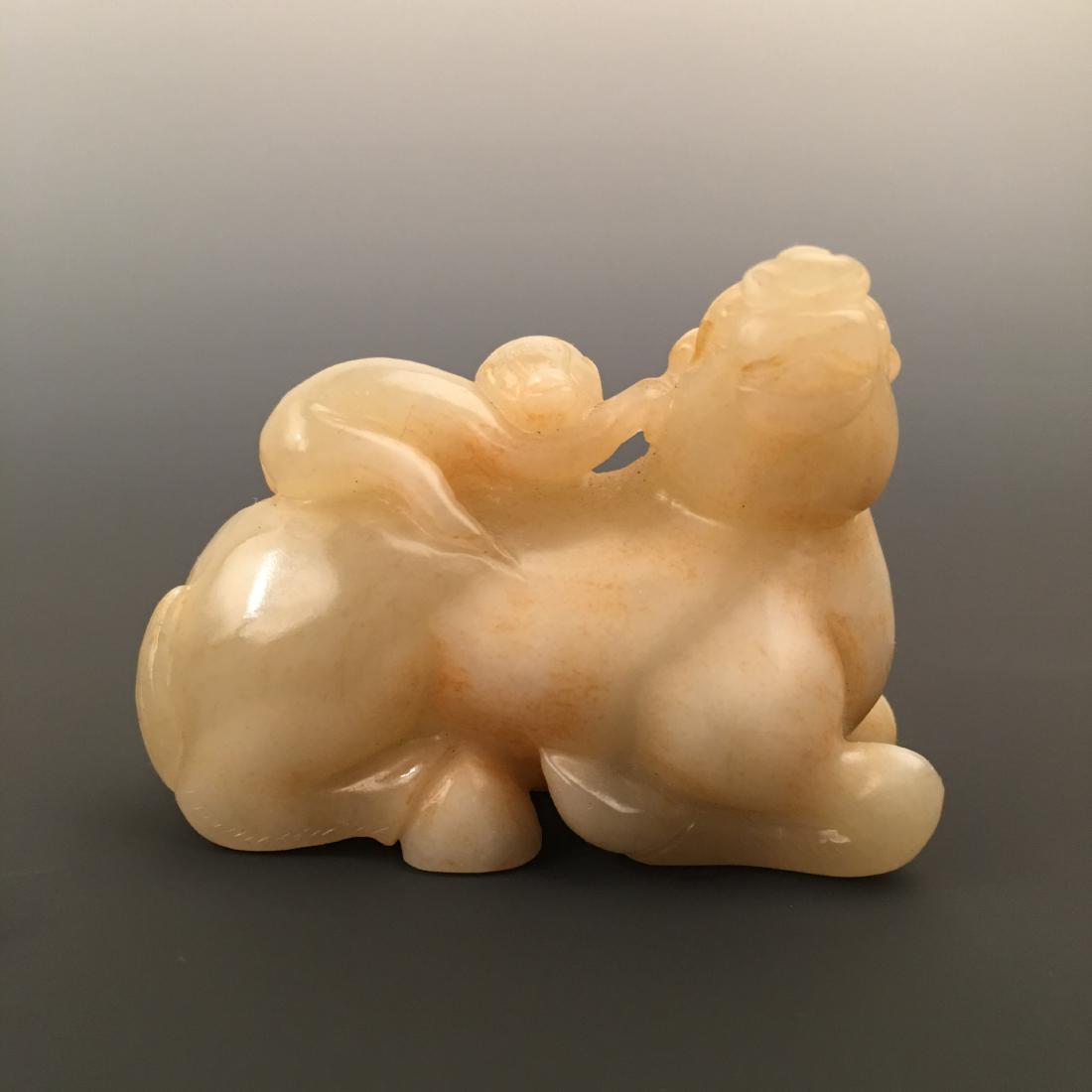 Chinese Jade Ruishou Figure: Chinese Jade Ruishou Figure 1-1/2'' H; 2-3/4'' W; 156 g Shipping: We are able to pack and ship this item to an address in the United States via UPS Ground or USPS Priority Mail for $25.00. Tracking in