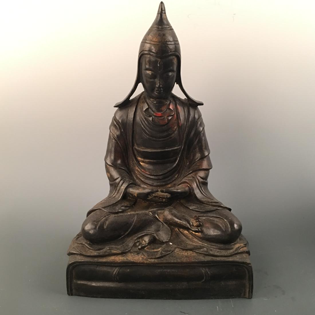 Chinese Bronze Lama Figure (1 of 10)