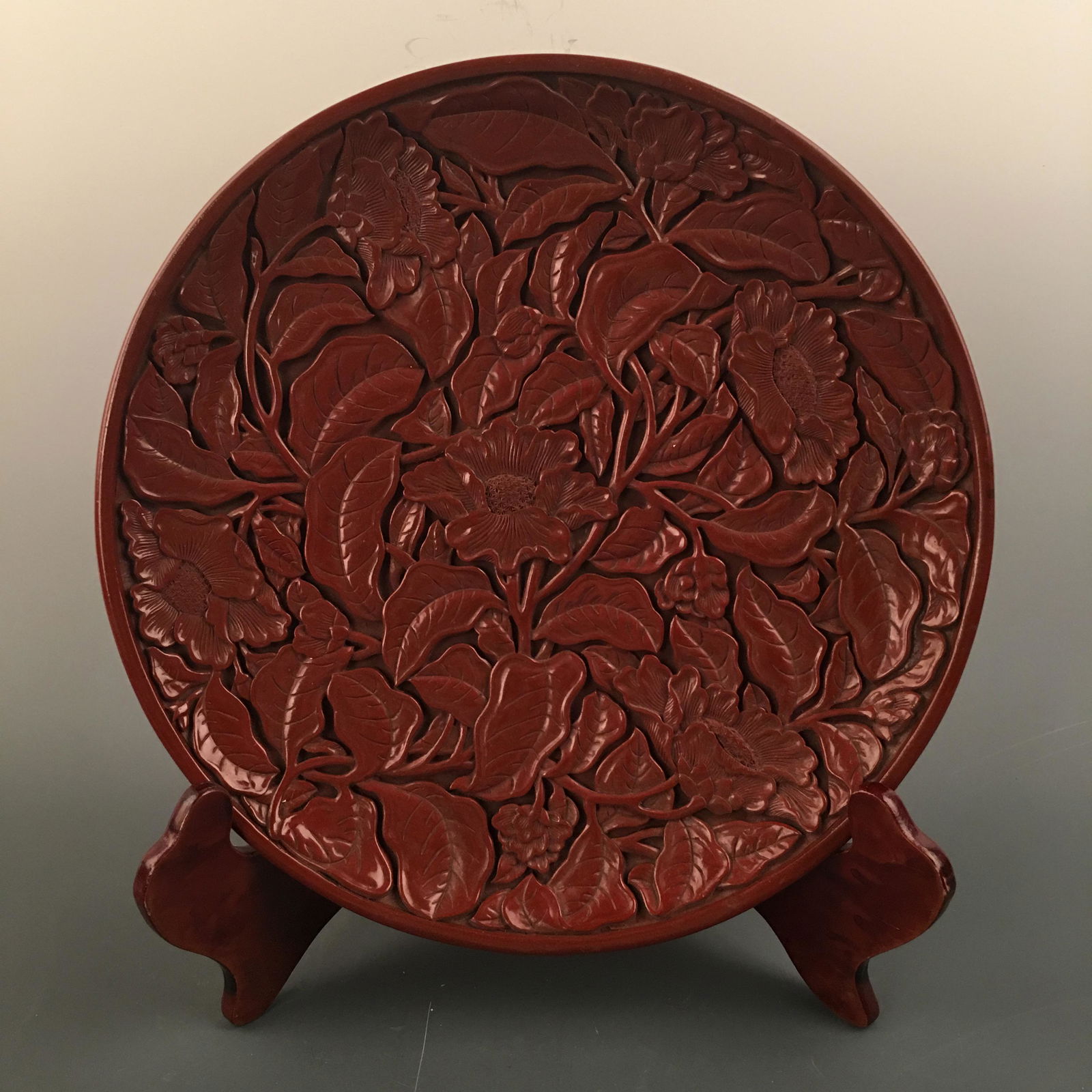 Chinese Lacquare Ware Plate (1 of 9)