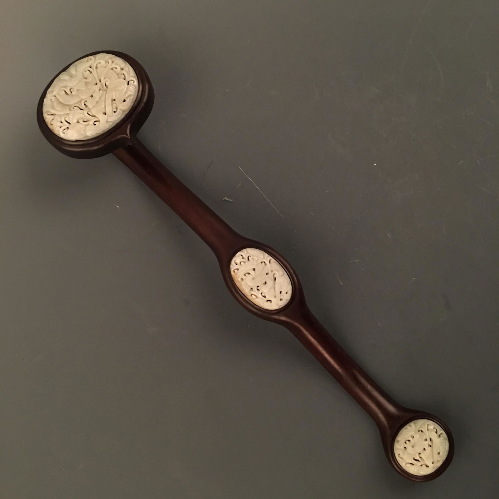 Chinese Jade Ruyi, Carved Dragon Decoracted (1 of 9)