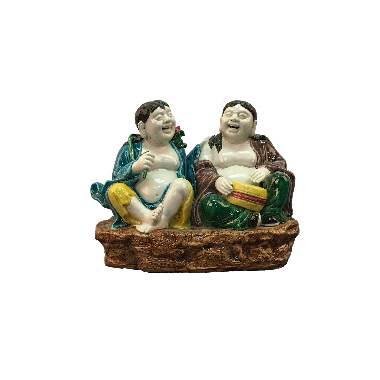 A Pair of Chinese Sancai Figures (1 of 10)
