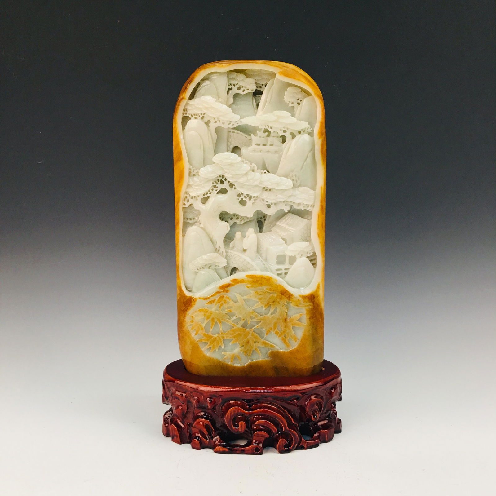 Fine Chinese Carved Hetian Jade Decoration Openwork (1 of 13)