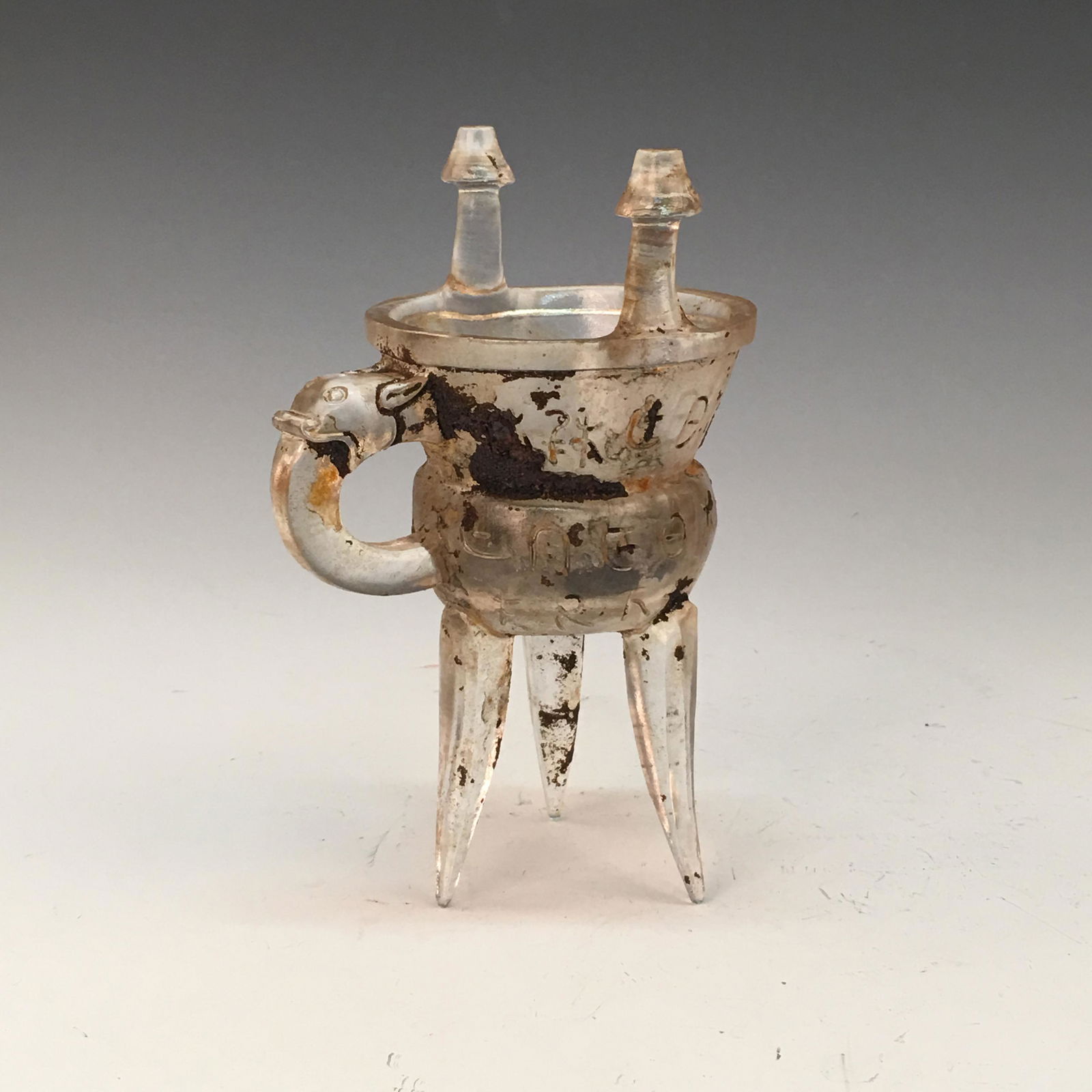 Chinese Coloured Glazed Tripod Cup (1 of 8)