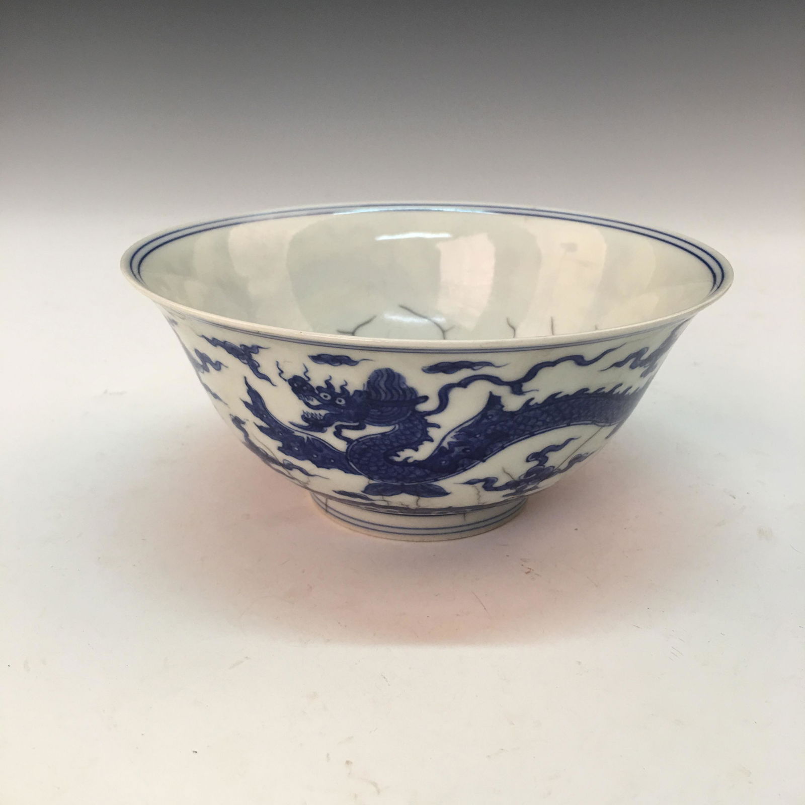 Chinese Blue-White 'Dragon' Bowl, Chenghua Mark (1 of 11)