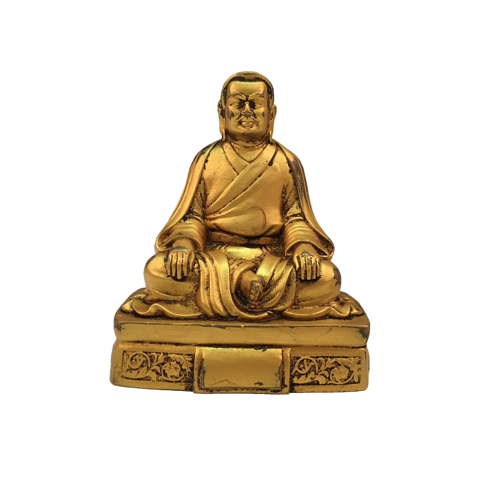Chinese Gilt Bronze Buddha Figure: Chinese Gilt Bronze Buddha Figure 6'' H; 4-1/2'' W; 696 g Shipping: We are able to pack and ship this item to an address in the United States for $35.00 via UPS Ground or USPS Priority Mail. Tracking 