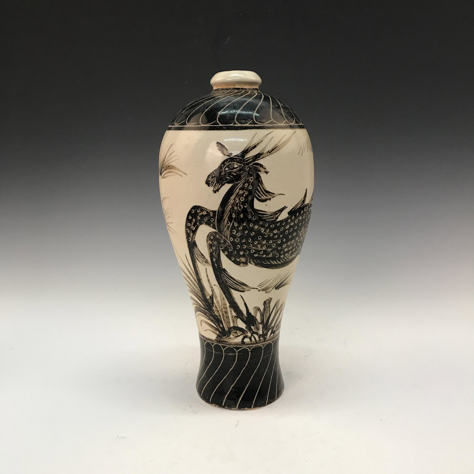 Chinese Cizhou Kiln Vase: Chinese Cizhou Kiln Vase 12'' H 4-3/4'' W 3 lb Shipping: We are able to pack and ship this item to an address in the United States via UPS Ground or USPS Priority Mail for $40.00. Tracking information