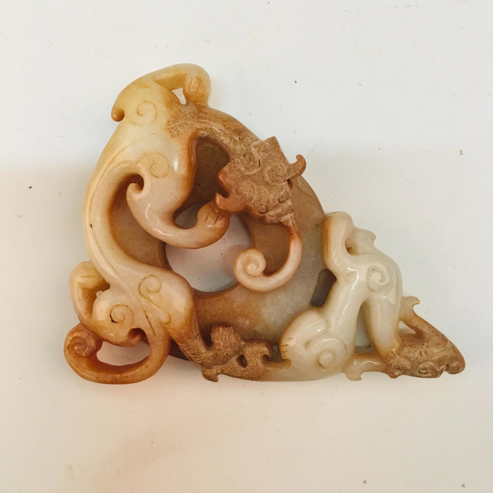 Chinese Jade Pendant: Chinese Jade Pendant 3-1/4'' H, 2-3/4'' W; 91 g Shipping: We are able to pack and ship this item to an address in the United States for $25.00 via UPS Ground or USPS Priority Mail. Tracking informatio