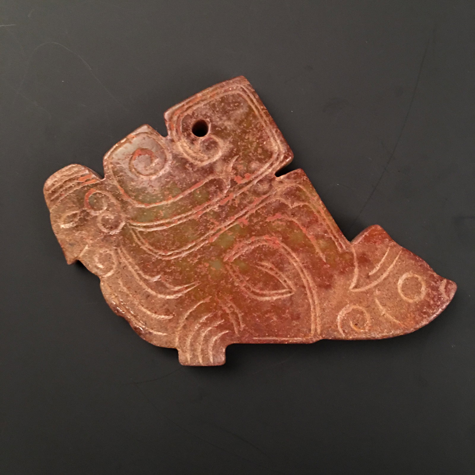 Chinese Carved Jade Pendant: Chinese Carved Jade Pendant 3-1/8'' H, 3'' W; 95 g Shipping: We are able to pack and ship this item to an address in the United States for $20.00 via UPS Ground or USPS Priority Mail. Tracking informa
