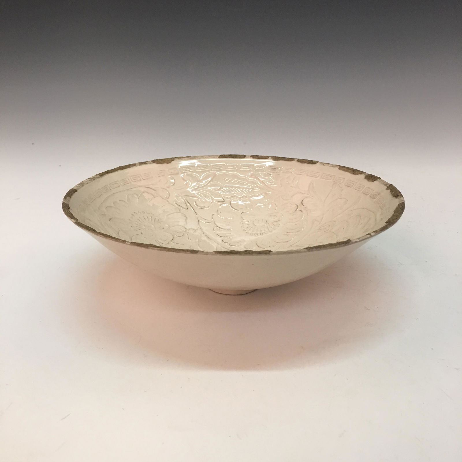 Chinese Ding Ware Engraved Design Plate (1 of 6)