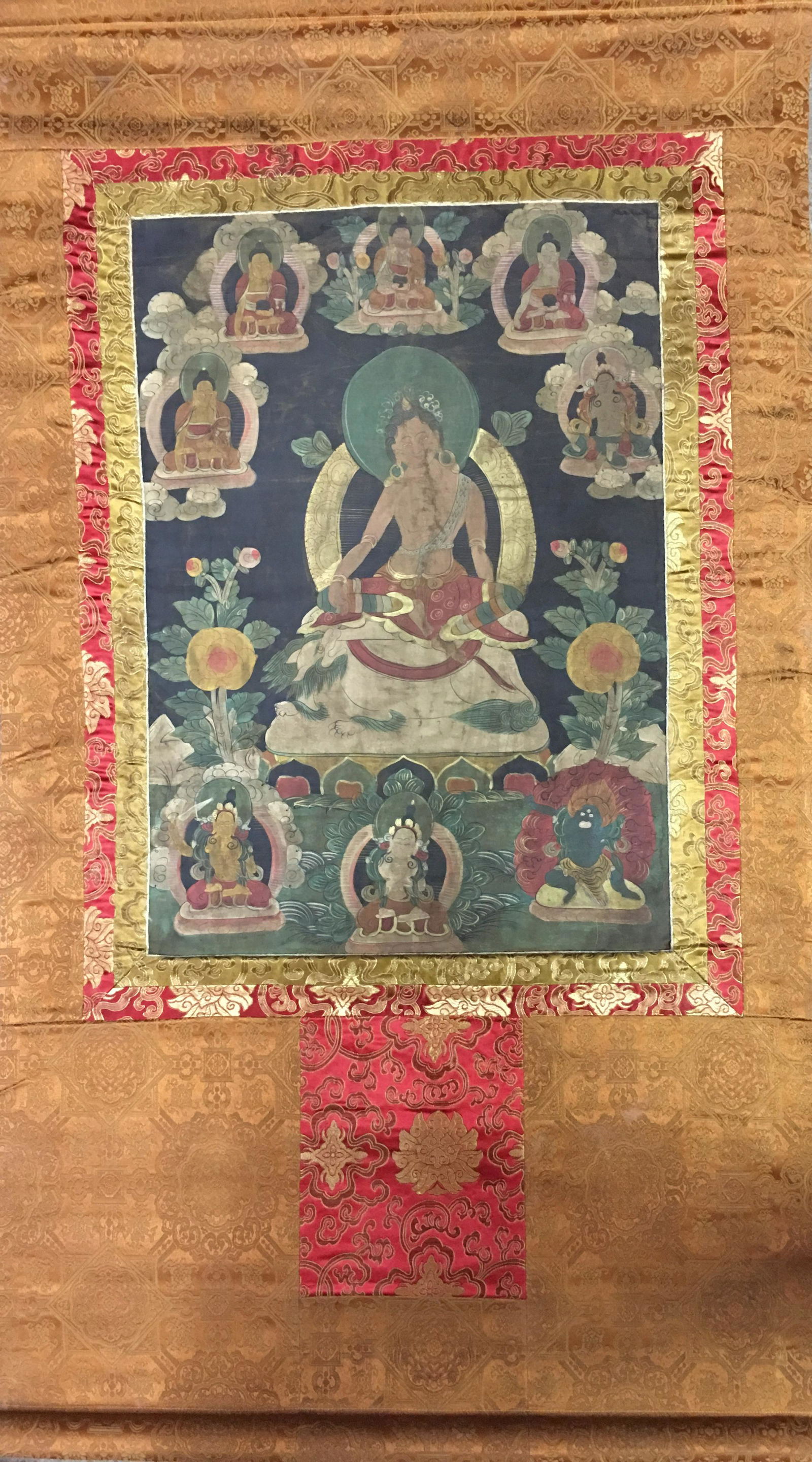 Chinese Hanging Scroll Tibetan Thangka and Lineage on (1 of 9)