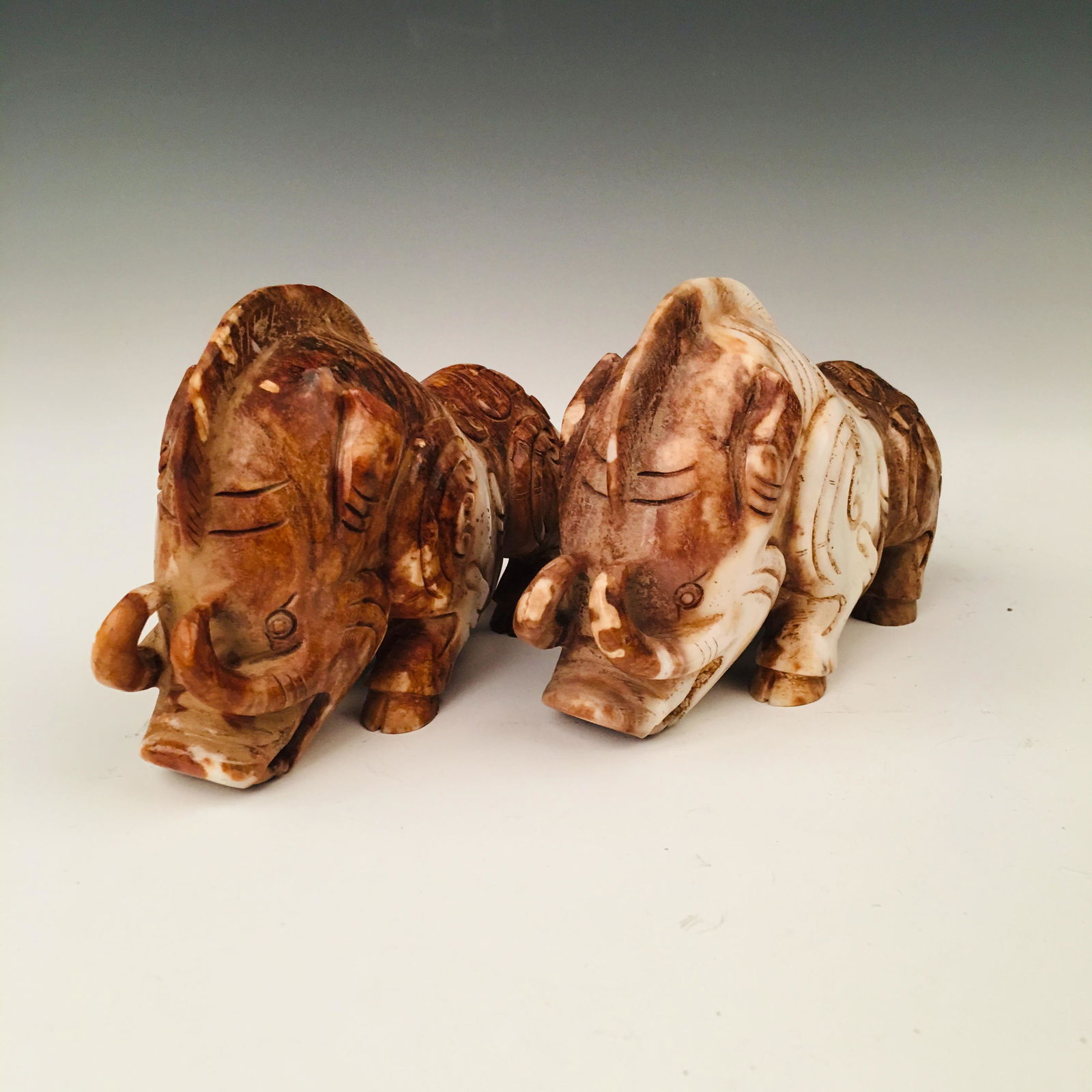 A Pair of Chinese Archaic 'Wild Boar' Jade (1 of 9)