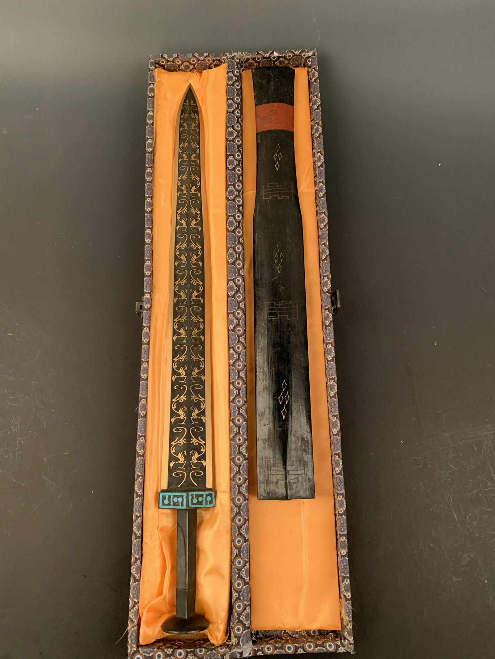 Chinese Gilt Bronze Phoenix Sword (1 of 14)