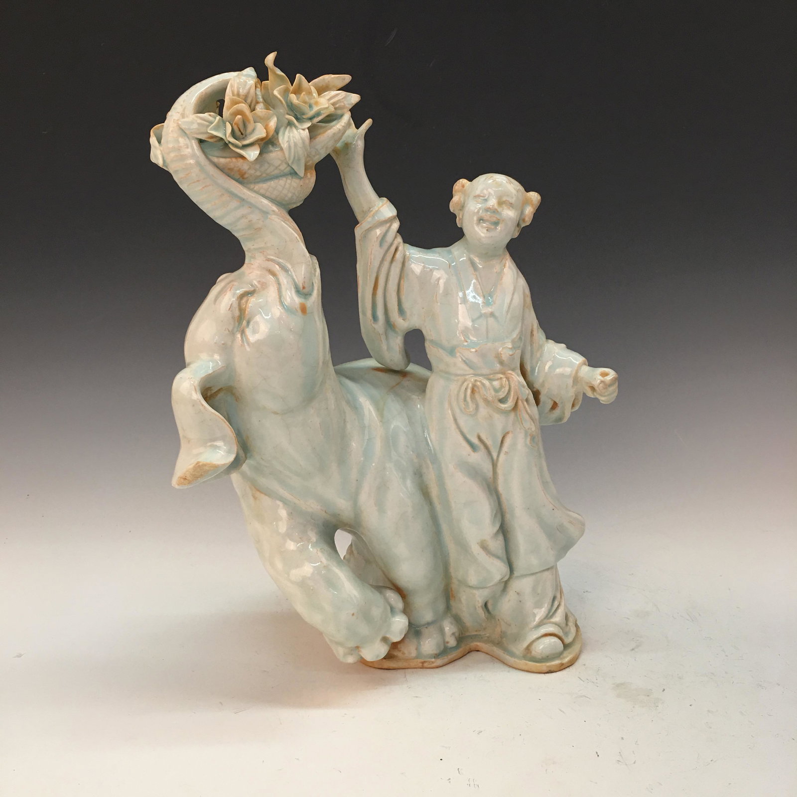 Chinese Hutian Kiln Figure: Chinese Hutian Kiln Figure 12-1/2'' H 11'' W 6 lb Shipping: We are able to pack and ship this item to an address in the United States via UPS Ground or USPS Priority Mail for $45.00. Tracking informat