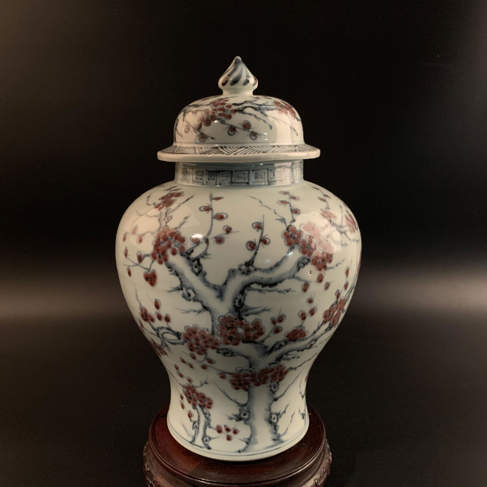 Chinese Blue and Red Glazed Jar (1 of 8)