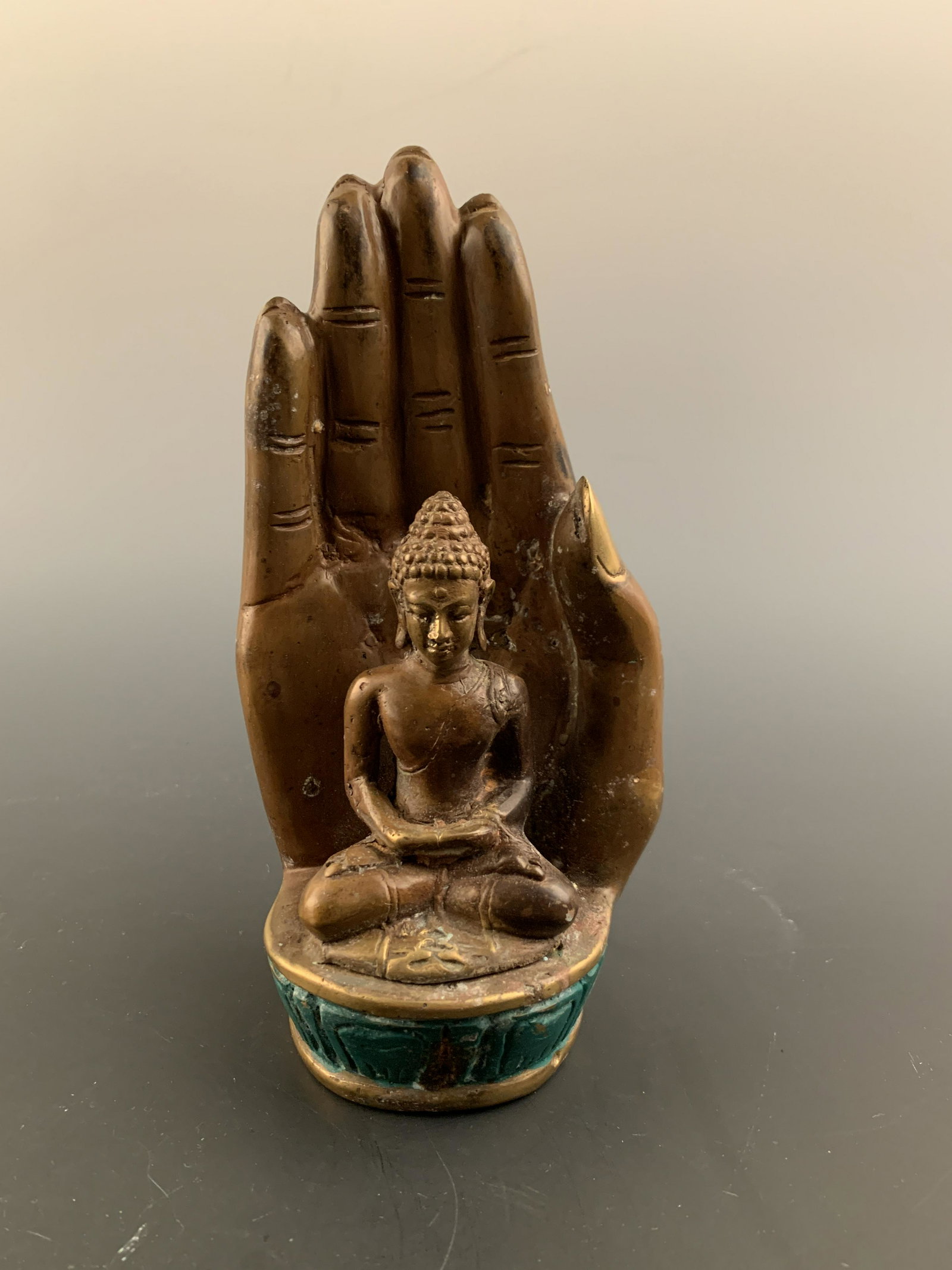 Tibet Bronze Buddha: Tibet Bronze Buddha 7'' H, 3-1/2'' W; 1 lb Shipping: We are able to pack and ship this item to an address in the United States via UPS Ground or USPS Priority Mail for $55.00. Tracking information wil