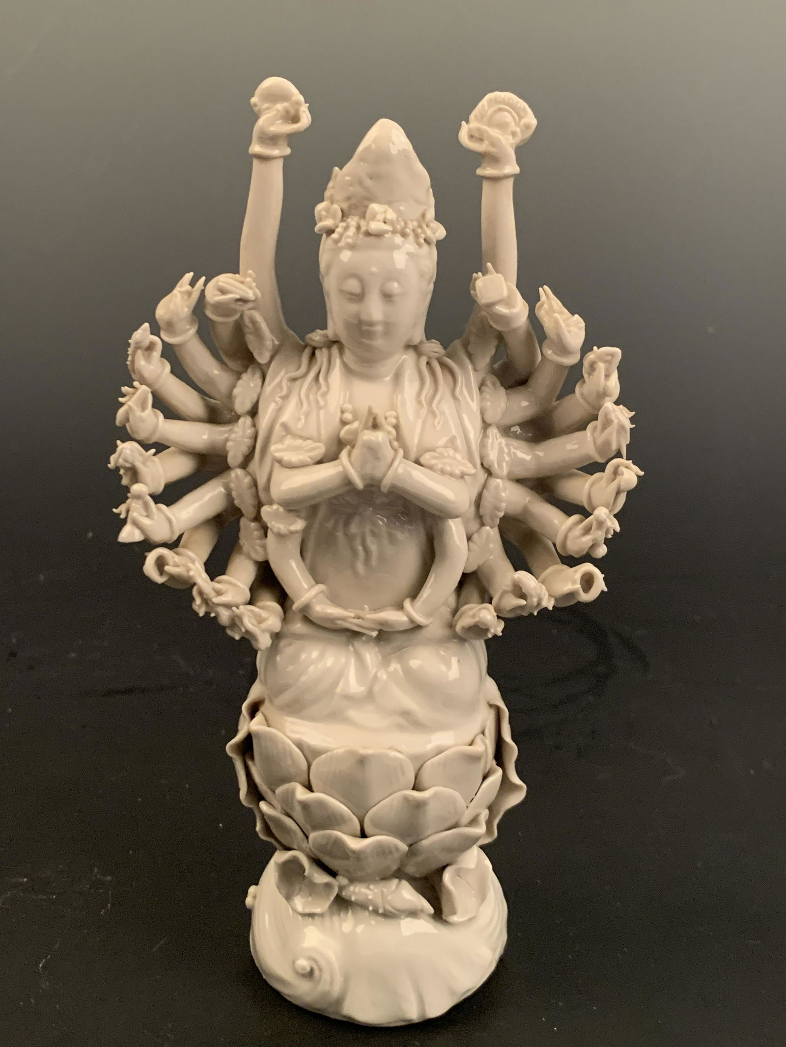 Chinese Qing White Glaze Guanyin Figure (1 of 9)