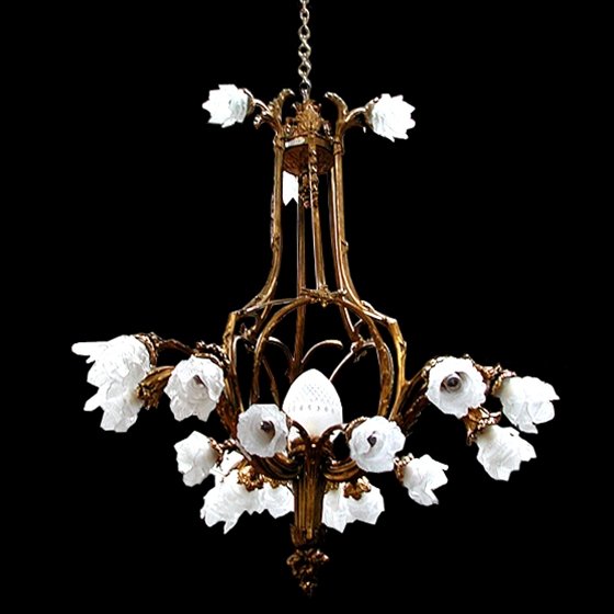 6019 Bronze Victorian Chandelier (1 of 6)