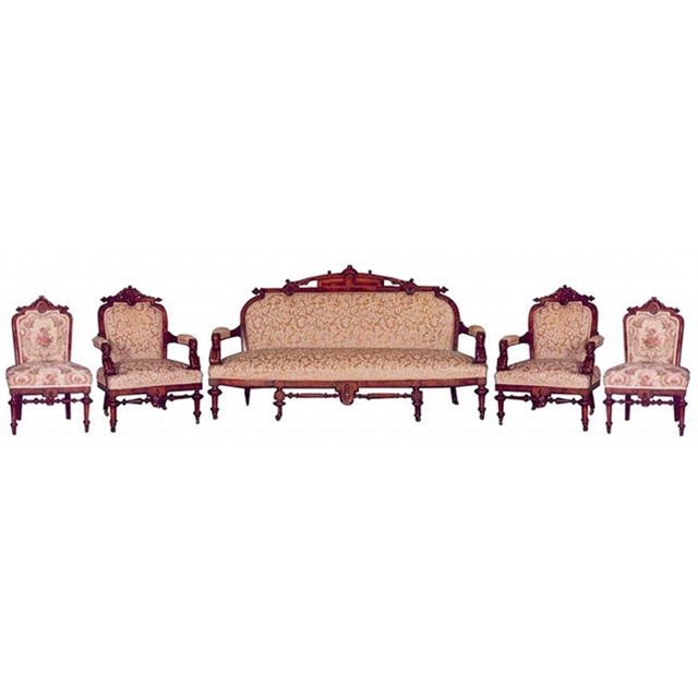 5263 19th C. Victorian 5-Pc. Parlor Set by John Jelliff (1 of 4)