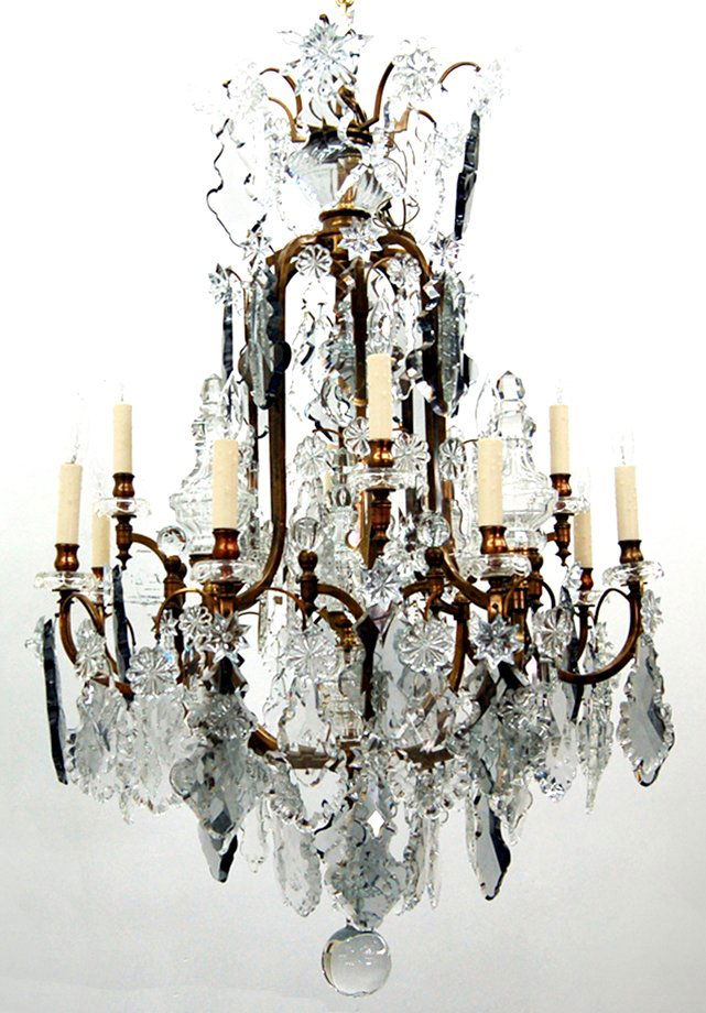 7652 19th C. Crystal Chandelier (1 of 1)