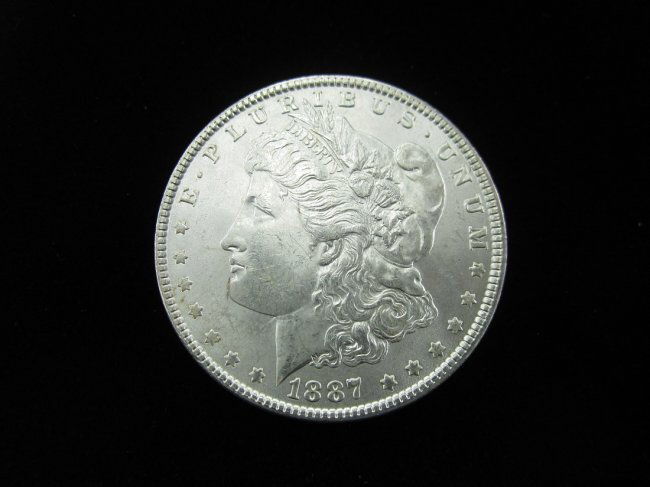 1887 Uncirculated Morgan Silver Dollar (1 of 4)