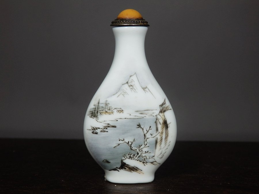 China Qing Dynasty Porcelain Snuff Bottle (1 of 6)