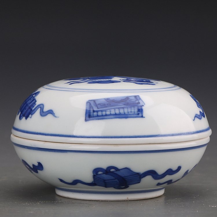 Qing Dynasty Blue Tea Teapot Tea Set (1 of 8)