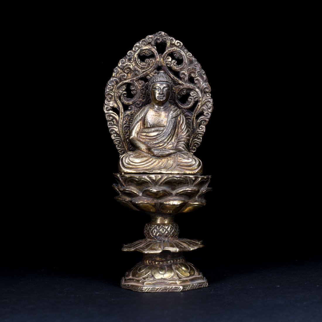 Tibetan Buddhism gold-plated copper Amitabha (1 of 5)