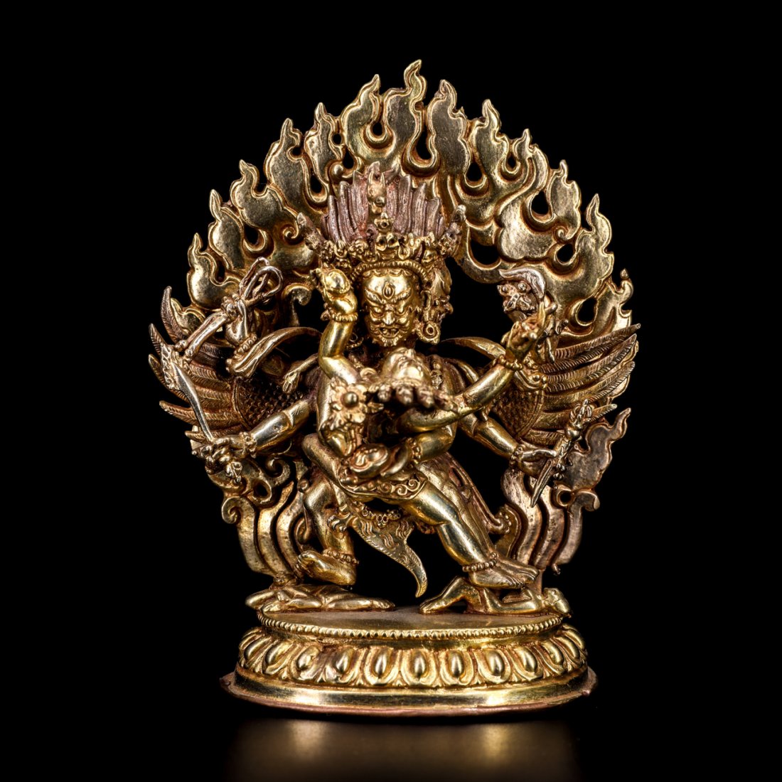 Tibetan Buddhist gold-plated bronze Buddha statue (1 of 5)
