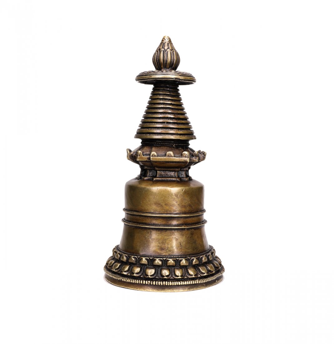 Tibetan Buddhist Bronze Buddhist Pagoda in China (1 of 4)