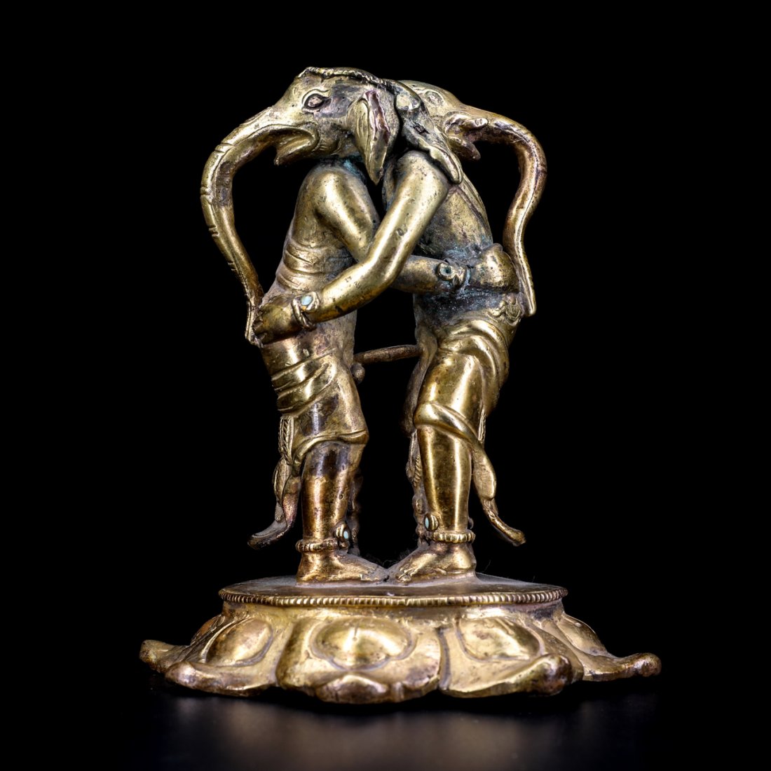 Tibetan Buddhist gold-plated bronze Buddha statue (1 of 5)