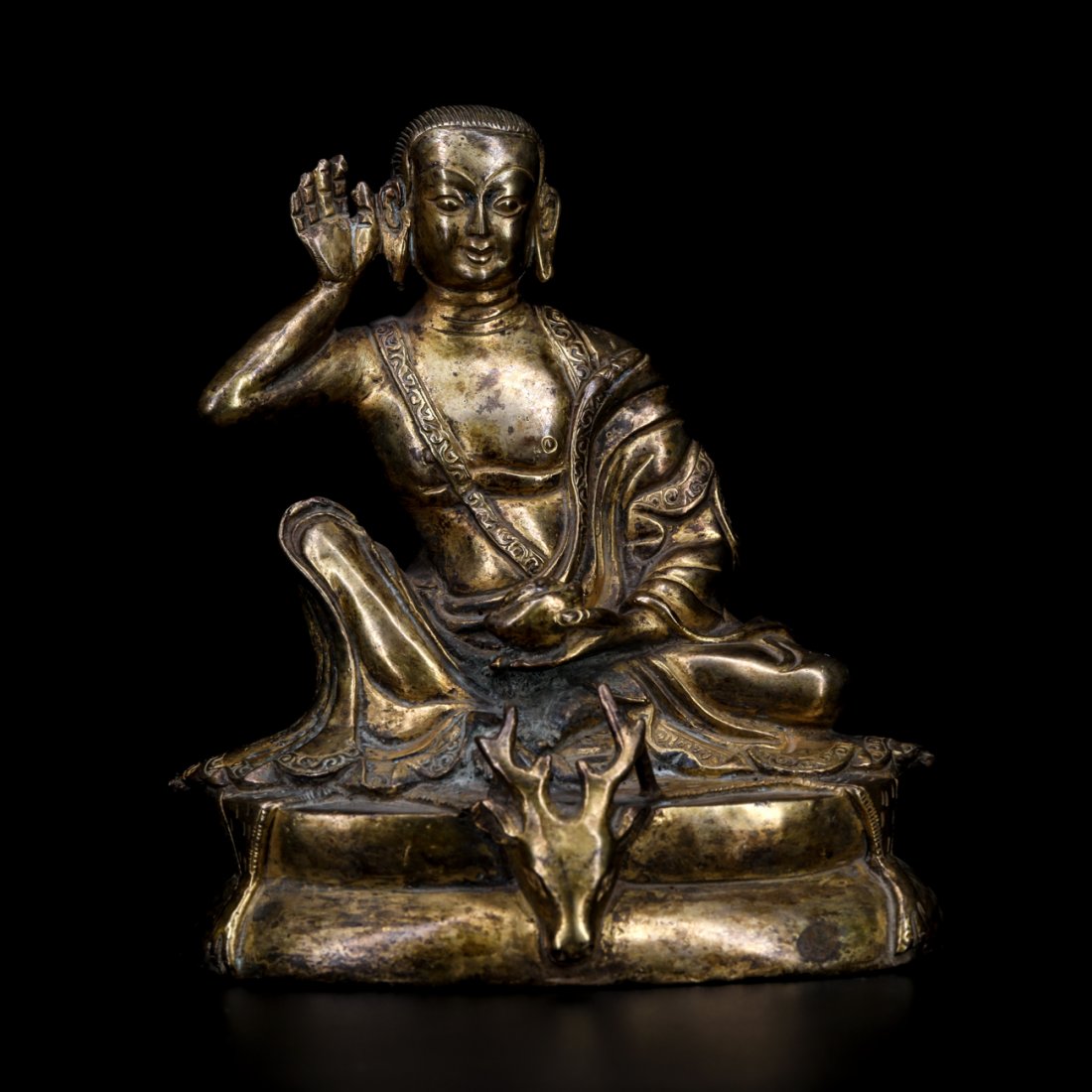 Tibetan Buddhist gold-plated bronze Buddha statue (1 of 5)