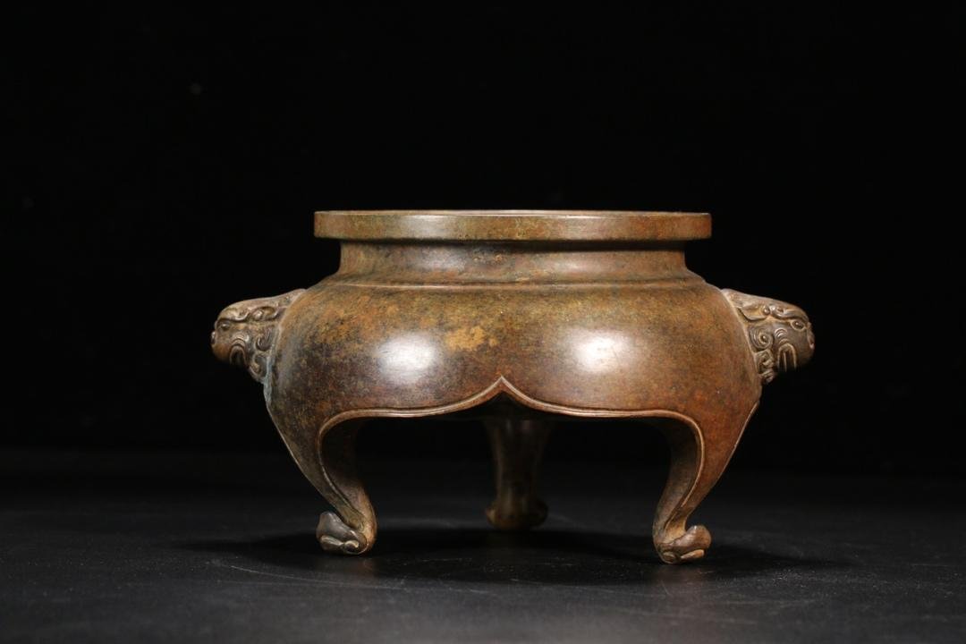 Ming Dynasty Lions Copper Incense Burner (1 of 9)