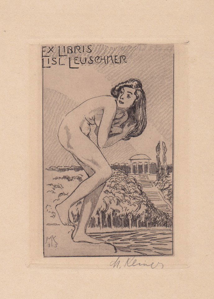 Germany--(Max Klinger)--bookplate: Germany--(Max Klinger)--bookplate Size: 7（2.75 in）x11.5cm（4.52 in）