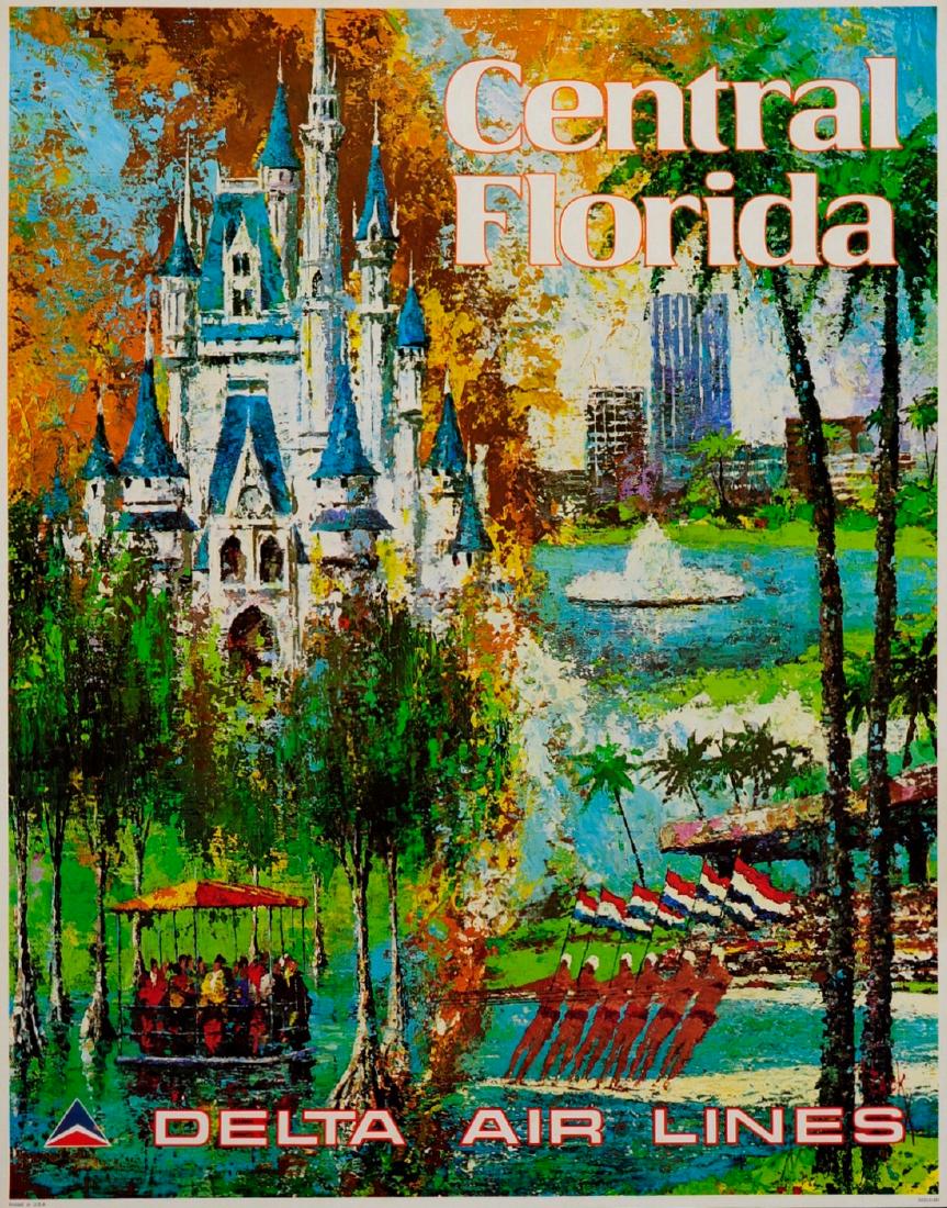 Delta CENTRAL FLORIDA Disney World Poster (1 of 1)