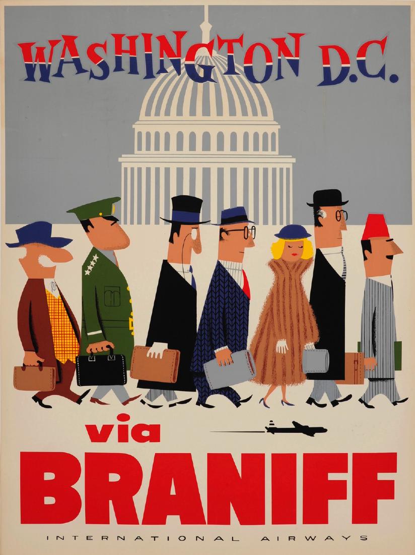 Braniff WASHINGTON, DC "The Capitol" Poster (1 of 1)