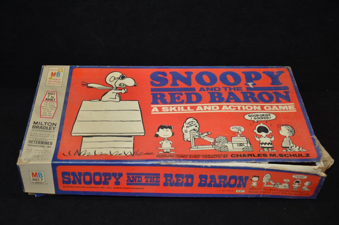 Snoopy and The Red Baron Board Game: Up for auction is a vintage Snoopy the Red Baron board game with original pieces.