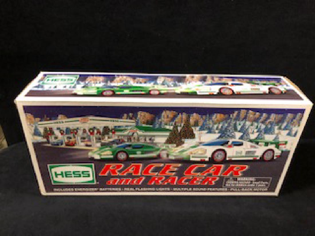 Hess Race car and Racer: Up for auction is a Hess Truck in the original box. Never played with.