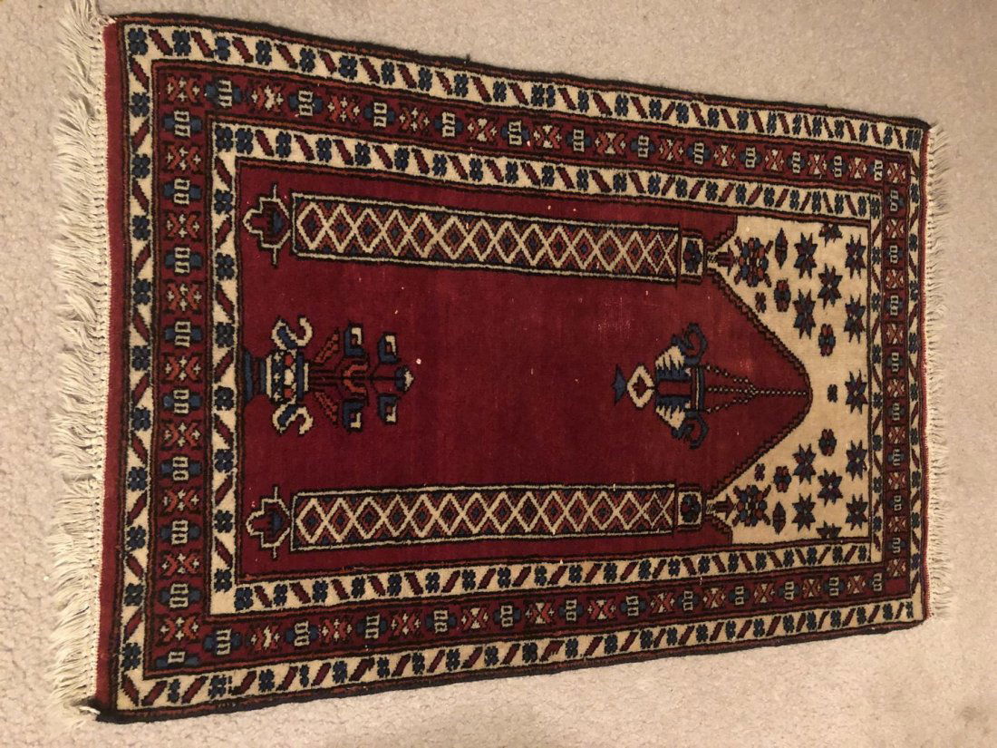 Turkish Small handmade Wool Rug 2' x 3'1" (1 of 5)