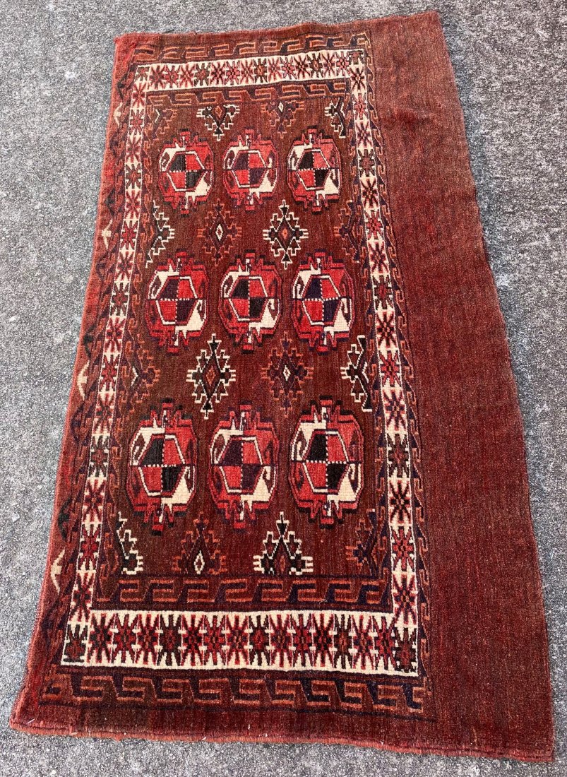 Vintage Afghani Wool Rug 2'1 x 4' (1 of 5)